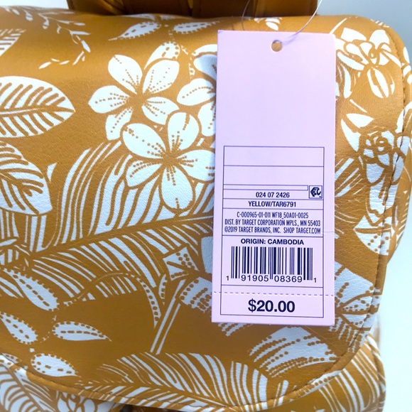 Wild Fable mini backpack, gold and white, NWT - Picture 3 of 6